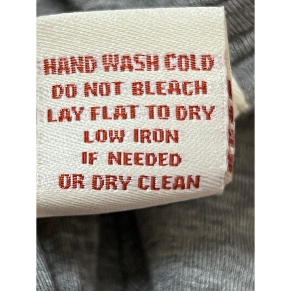 Sundance Gray Ruffle Shirt Top Women M Stretch Viscose Jersey Boho Artsy Neutral - Picture 8 of 8